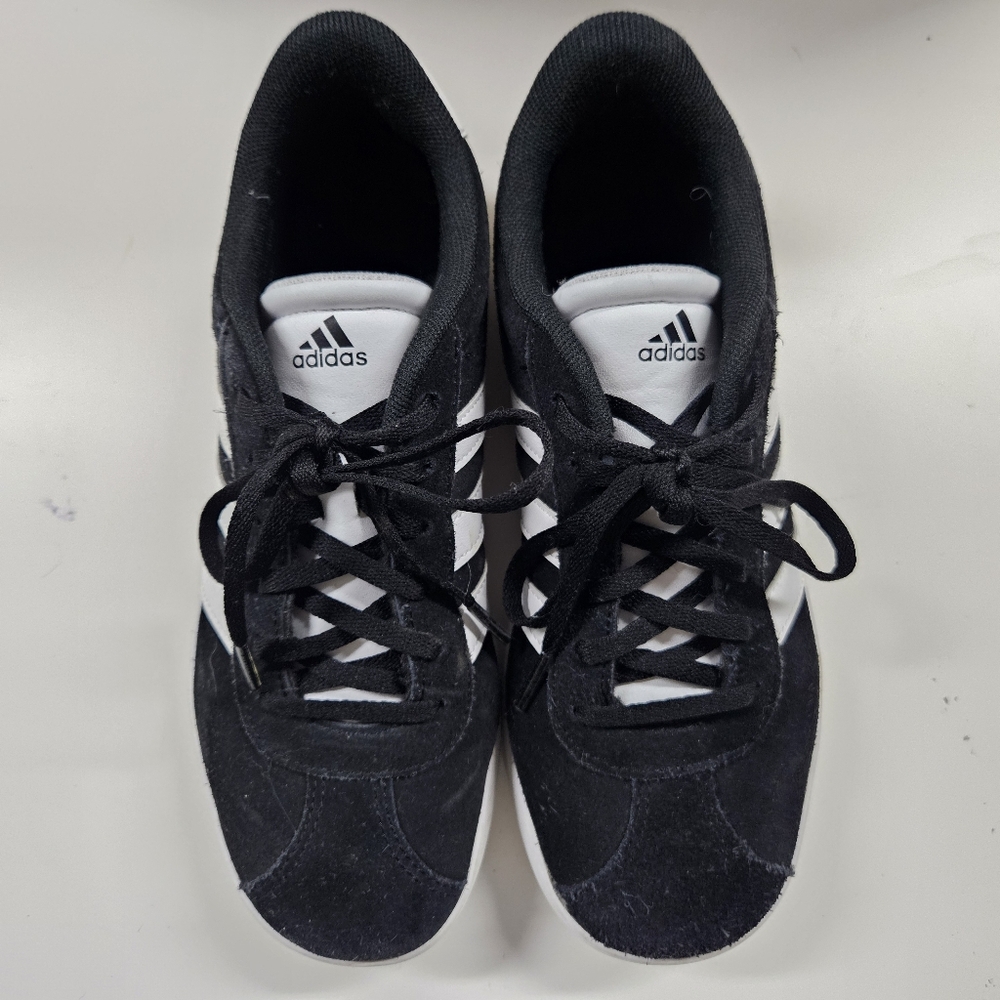 adidas VL Court 3.0 Sneaker Black Size 4 Big Kids - Picture 6 of 7